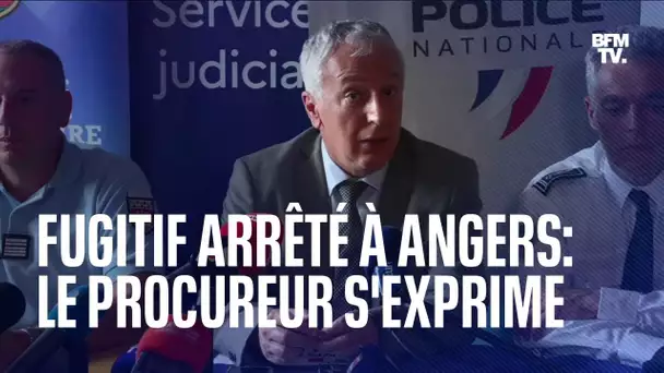 Fugitif arrêté près d'Angers: la conférence de presse de la gendarmerie et du procureur