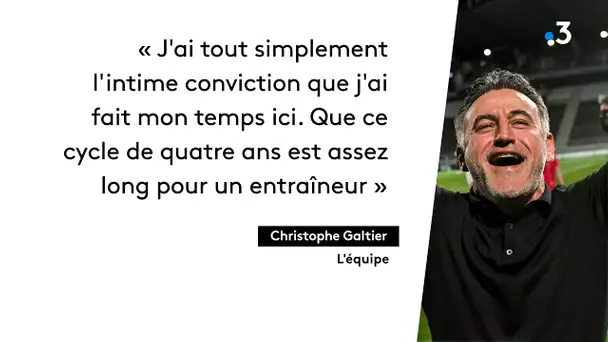 Départ de Christophe Galtier du LOSC.