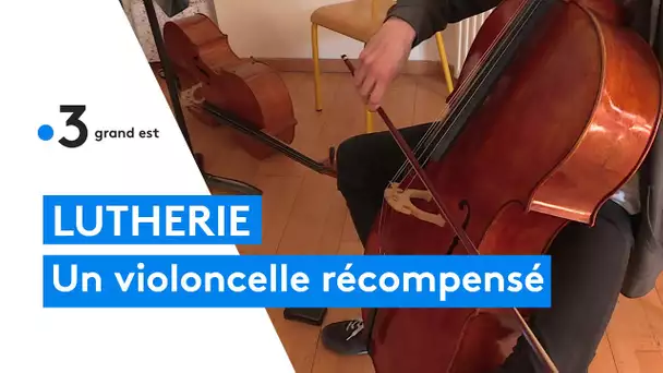 Un Violoncelle de l'école de lutherie de Mirecourt récompensé et donné à un jeune virtuose