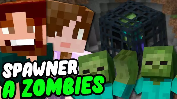 DES ZOMBIES A L'INFINI POUR XP FACILEMENT ! | SURVIE MINECRAFT GUILLAUME & KIM