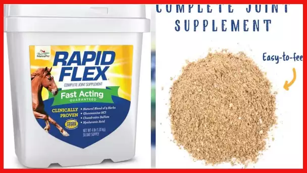 Manna Pro Rapid Flex | Fast Acting Joint Supplement for Horses | Clinically Proven Unique Patented