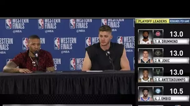 Meyers Leonard & Damian Lillard Press Conference | Western Conference Finals Game 4