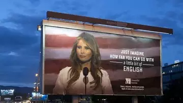 Cette école croate utilise le visage de Melania Trump pour inciter les gens à apprendre l’anglais