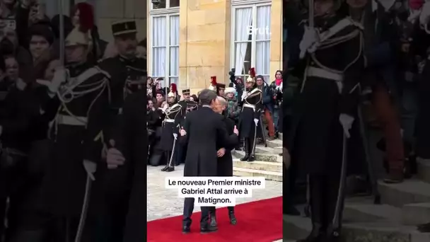 Gabriel Attal arrive à Matignon