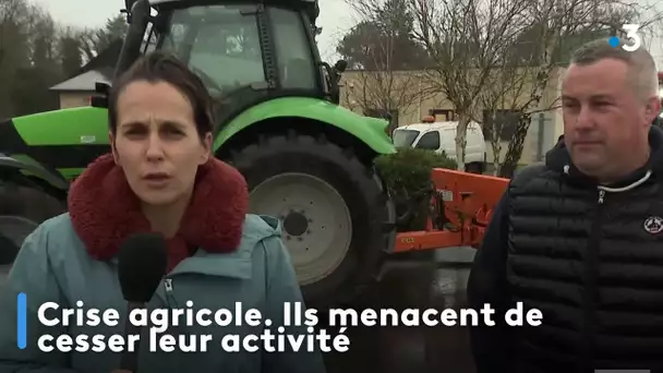 Crise agricole. Ils menacent de cesser leur activité