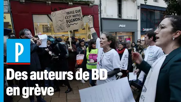 Festival de BD d'Angoulême : des auteurs en grève contre la précarité