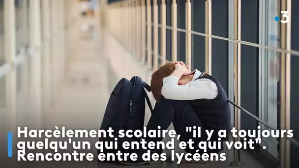 Harcèlement scolaire, "il y a toujours quelqu'un qui entend et qui voit". Rencontre entre des élèves