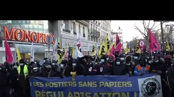 «Antiracisme et solidarité» : manifestation à Paris pour la régularisation des sans-papiers