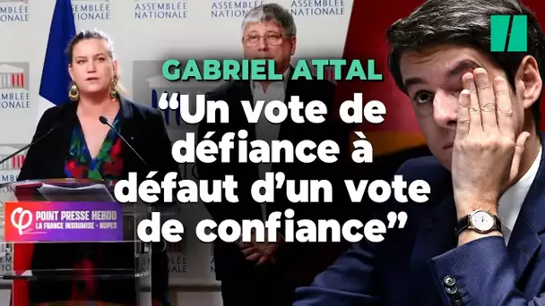 Avant son discours de politique générale, Attal fait déjà face à sa première motion de défiance