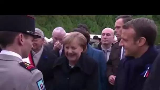 Une dame confond Angela Merkel avec Brigitte Macron !