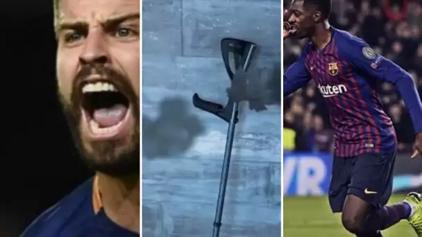 les adieux de Neymar à ses béquilles, pique allume les journalistes  iniesta fan de dembele.classico