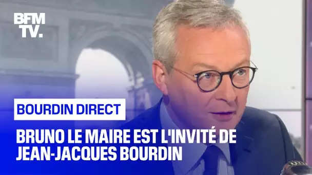 Bruno Le Maire face à Jean-Jacques Bourdin en direct