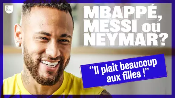 Neymar se lâche dans l'interview "Mbappé, Messi ou Neymar" !