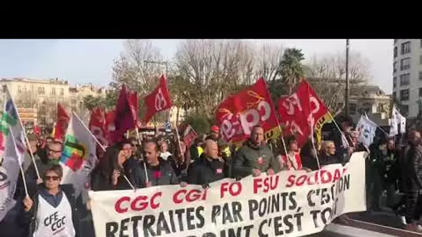 Perpignan : départ de la manifestation contre la réforme des retraites