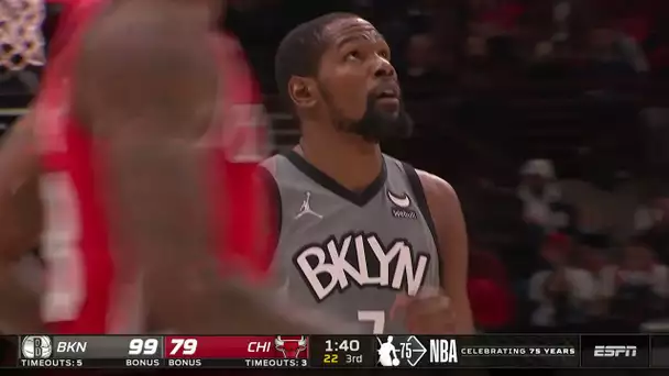 KD Goes Completely Berzerk in 3Q vs Bulls ⛽️