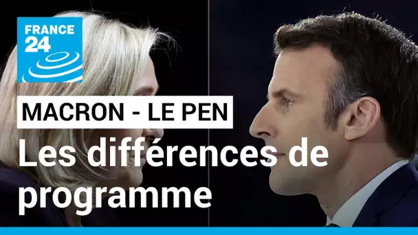 Présidentielle 2022 : Macron - Le Pen, quelles différences de programme ? • FRANCE 24