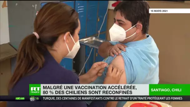 Chili : 80% de la population reconfinée malgré une vaccination accélérée