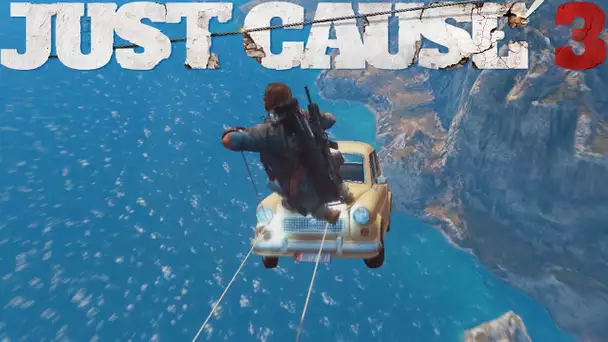 JUST CAUSE 3 - A LA CONQUÊTE DE LA MEILLEURE VOITURE ! +Circuit de l&#039;île secrète