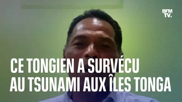 Ce Tongien de 57 ans a survécu au tsunami provoqué par l’éruption du volcan aux îles Tonga