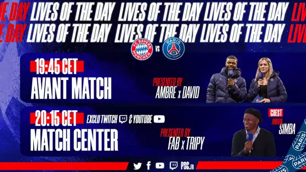 ️ AVANT-MATCH ET MATCHCENTER : Bayern Munich - Paris Saint-Germain avec Amara SIMBA