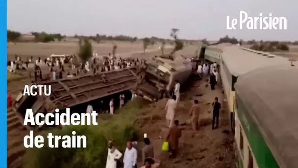 Pakistan : au moins 30 morts dans un accident de train