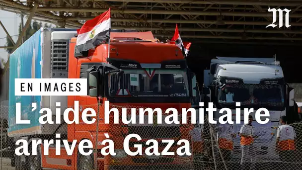 Des camions d’aide humanitaire pénètrent dans la bande de Gaza