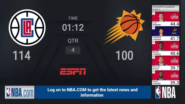 Clippers @ Suns WCF Game 5 | NBA Playoffs on ESPN Live Scoreboard