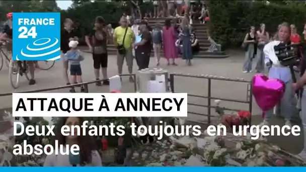 Attaque au couteau à Annecy : deux enfants toujours en urgence absolue • FRANCE 24