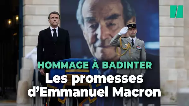 Emmanuel Macron rend hommage à Robert Badinter