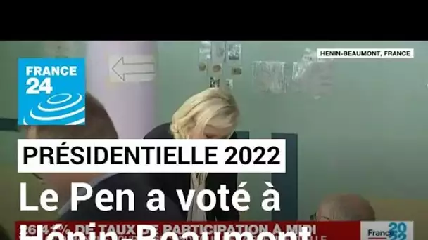 Présidentielle 2022 : la candidate du RN Marine Le Pen a voté à Hénin-Beaumont pour le second tour