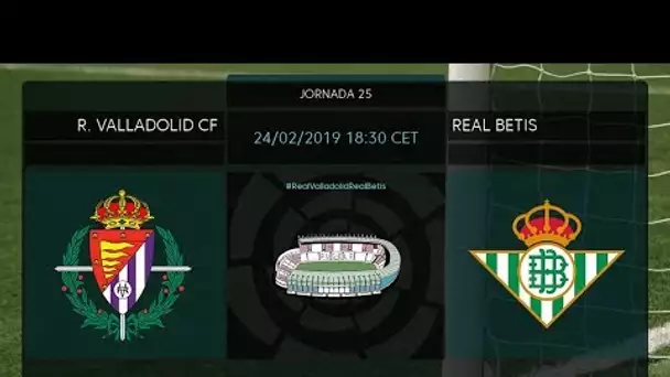 Calentamiento R. Valladolid CF vs Real Betis