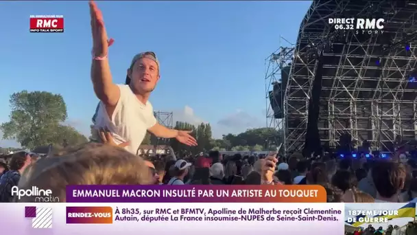 Emmanuel Macron insulté par un artiste au Touquet Music Beach festival