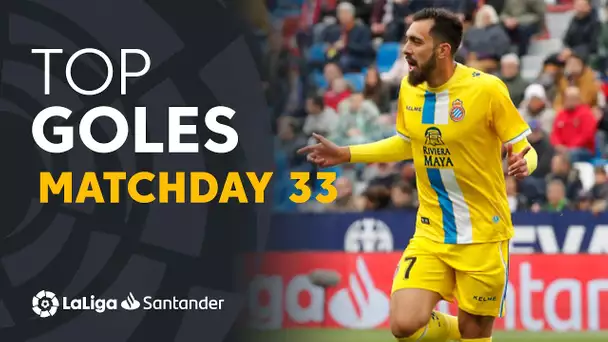 Todos los goles de la jornada 33 de LaLiga Santander 2018/2019