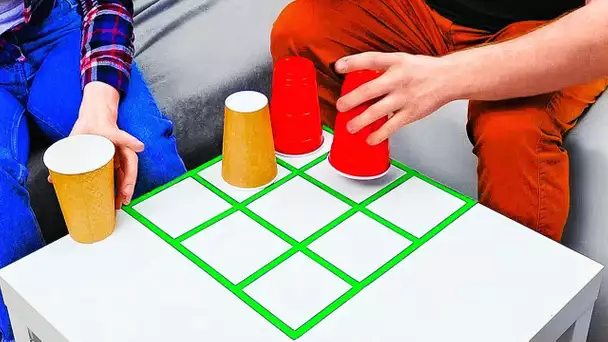 Jeux Amusants pour la Maison à Faire à Partir de Choses Simples || Jeux Originaux Pour Les Fêtes