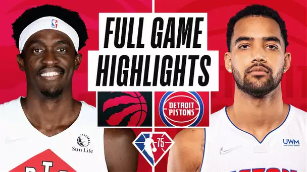 RAPTORS at PISTONS | FULL GAME HIGHLIGHTS | January 14, 2022