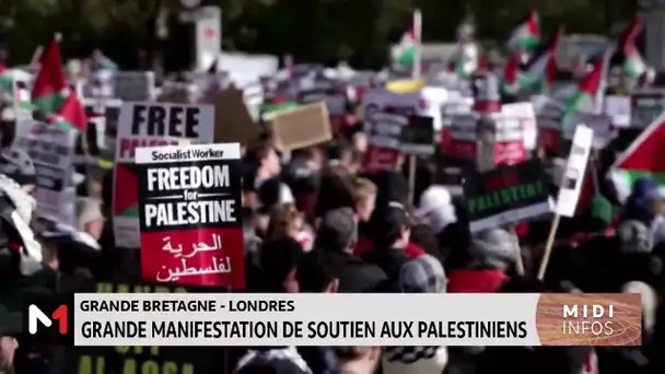 Londres : Grande manifestation de soutien aux Palestiniens