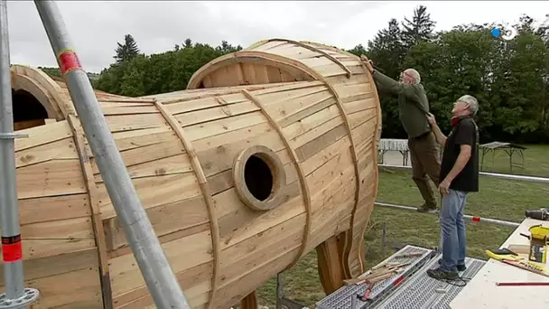 Isère : ils construisent un cheval de Troie de 6 mètres de haut pour le Festival Berlioz