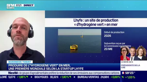 Matthieu Guesné (Lhyfe) : Lhyfe démarre la production d'hydrogène marin