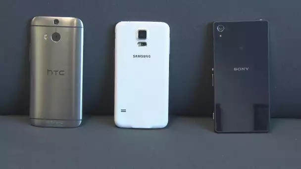 Match au sommet : Galaxy S5, Xperia Z2, One M8