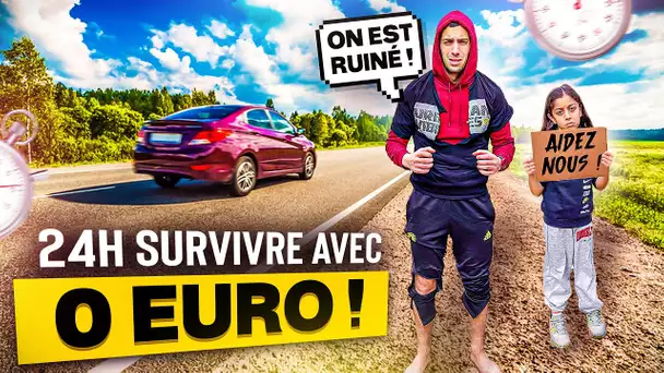 SURVIVRE AVEC 0€ PENDANT 24H ! 😨 (C'est HYPER DUR)