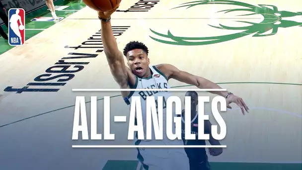 ALL-ANGLES | Giannis' INCREDIBLE Free Throw Line Dunk!