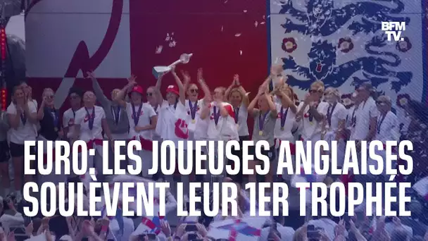 Euro: les Anglaises soulèvent leur premier trophée devant 7000 supporters à Trafalgar Square