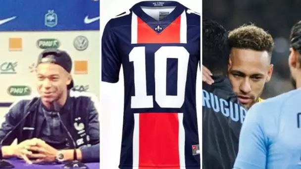 Nouveau maillot du PSG, Mbappe va rencontrer un enfant , mbappe sur le chash neymar cavani.