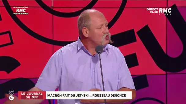 Macron fait du jet-ski… Rousseau dénonce !