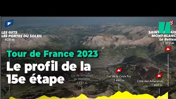 Tour de France 2023: le profil de la 15e étape