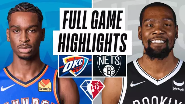 THUNDER at NETS | FULL GAME HIGHLIGHTS | January 13, 2022