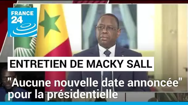 Elimane Ndao, correspondant à Dakar, sur la conférence de presse de Macky Sall • FRANCE 24