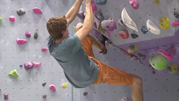 Hérault : Sébastien Boin à l'assaut de la face nord du Pic Saint-Loup, un escaladeur de haut vol