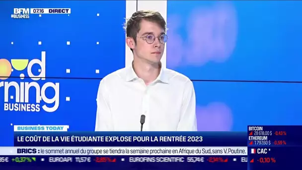 Étienne Matignon (FAGE) : Le coût de la vie étudiante explose pour la rentrée 2023