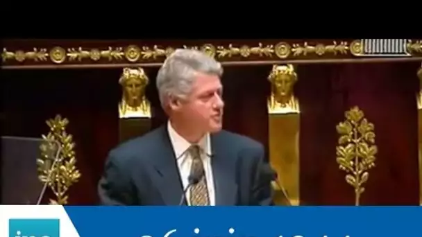 Bill Clinton à l'Assemblée Nationale - Archive INA
